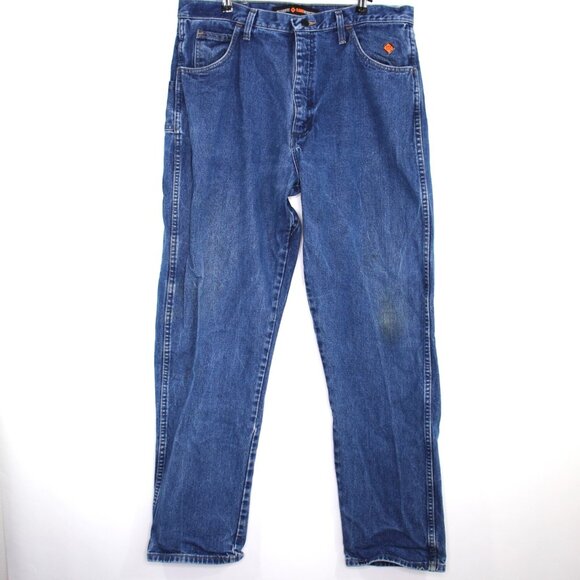 Wrangler FR Mens 38 x 34 Fire Flame Resistant Work Jeans K600 - Picture 1 of 4